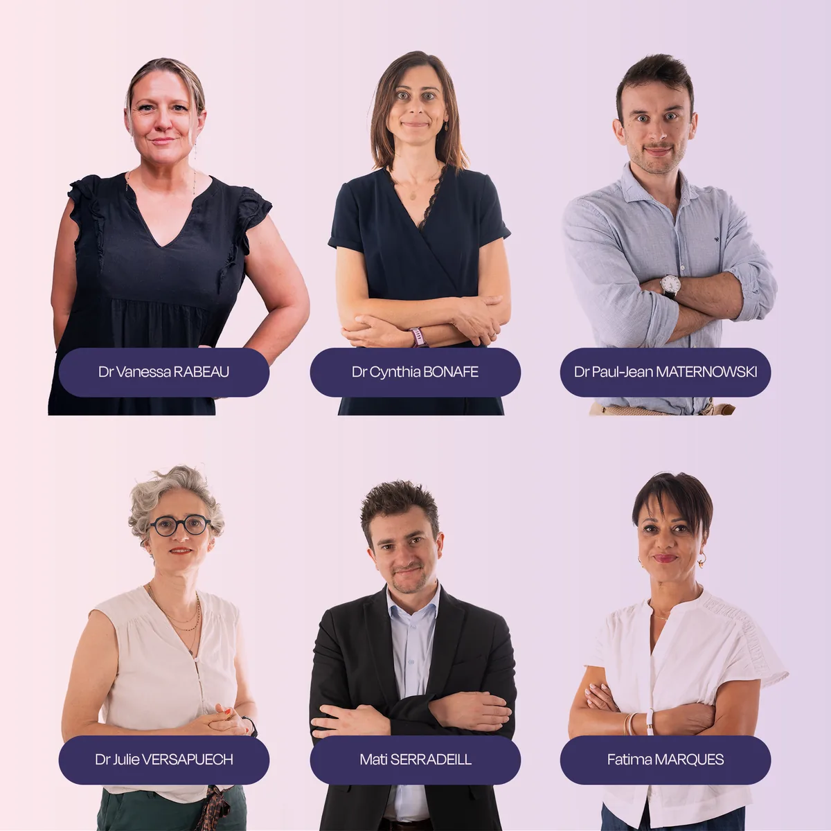 Les praticiennes et praticiens du centre VIV MED réunis en photo de groupe
